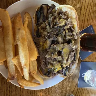 Paddy's Cheesesteak and pub fries!