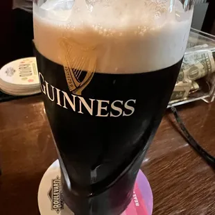 a pint of guinness