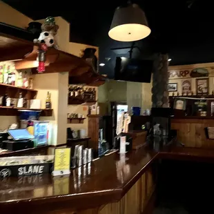 a view of the bar area