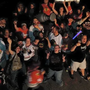 We love the Chicago Blackhawks! Celebrating the 2015 Stanley Cup win!