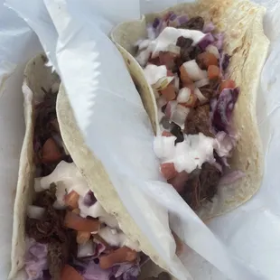 Bourbon - Glazed Brisket Tacos