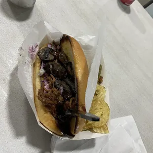 Brisket sandwich