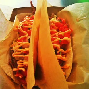 Bourbon Braised Brisket Tacos