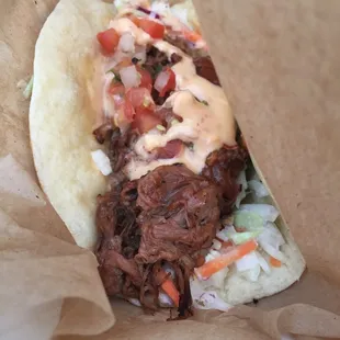brisket taco