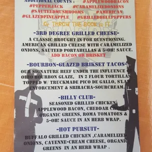 Menu April 2016