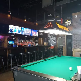 Play pool and have a drink. Son is next door getting his teeth cleaned so we have 30 min. to spare to play some pool.