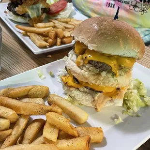 Hooligan Burger amazing! Also prepared by Pammie. She's an awesome cook! Everything is fresh. Beef is from Fairway packaging