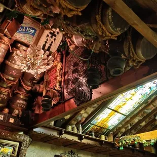 the interior of the pub