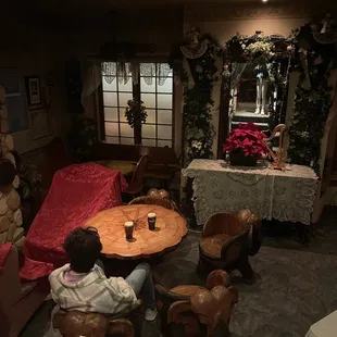 a man sitting at a table