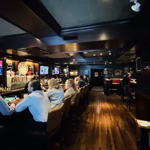 people sitting at the bar