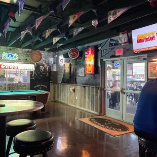 Exit to the beer garden