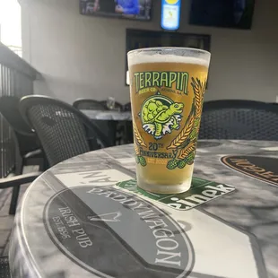 Patio and cold beer.