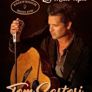 Tom Sartori performing live every Thursday!