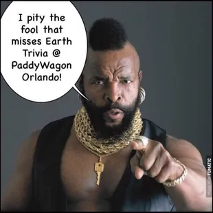 Earth Trivia every Tuesday evening featuring Rick Jorgenson.