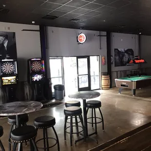 2 brand new dart boards and 1 brand new pool table!