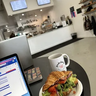 Americano &amp; the lox and bagel with avocado (on a homemade croissant instead of the homemade bagel)