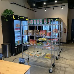 Cooler items &amp; more. Great coffees