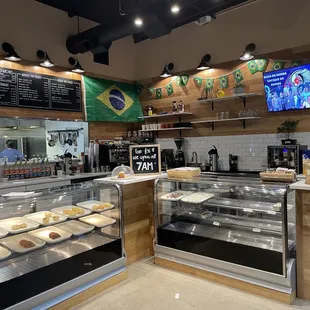 a view of the inside of a restaurant