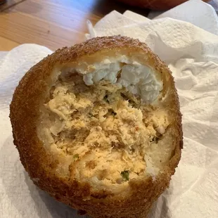 Coxinha de queijo e frango