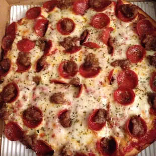 small pepperoni with sausage