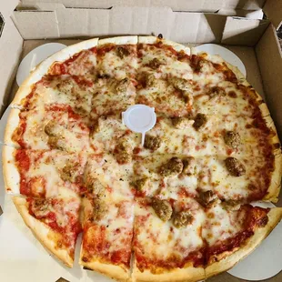 Sausage &amp; 16" Cheese Pizza