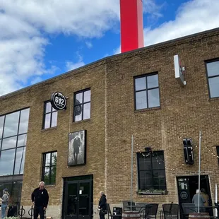 the outside of the building