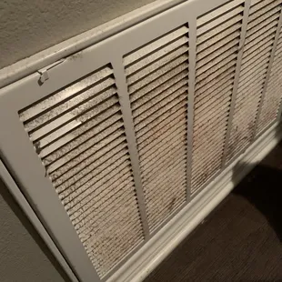 Dirty register &amp; even dirtier filter, was able to find a box &amp; replaced it to see if AC would work better