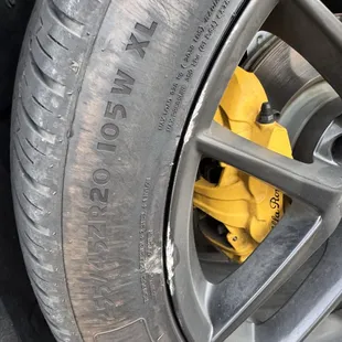 This is the front one. I&apos;m surprised I didn&apos;t have a flat after this!