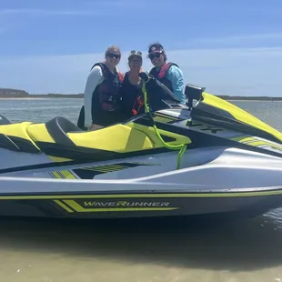 Jen after giving us a tour on the jet skis