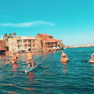Family paddling