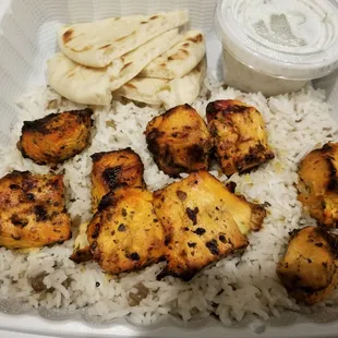 Chicken Souvlaki Plate