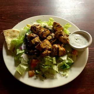 Chicken Souvlaki Salad