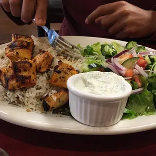 Chicken Souvlaki Plate