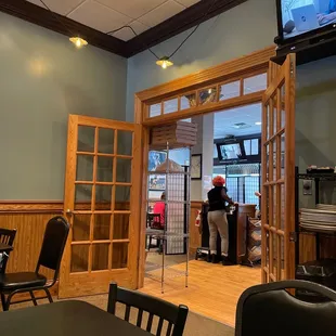 View from the rear dining area