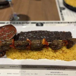 Brazilian Churrasco steak skewer