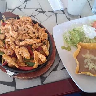 Chicken fajitas