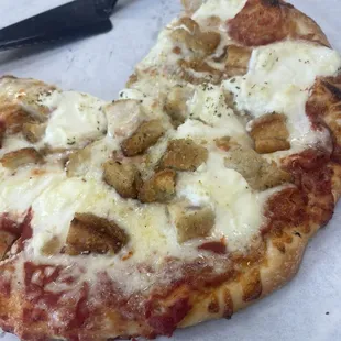 Chicken Parmesan pizza