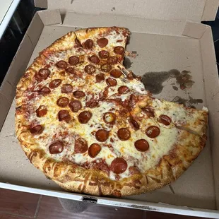 Cheese and Pepperoni Lovers Pizza