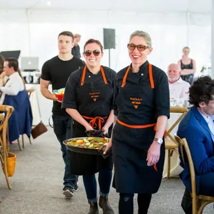 Getting ready to serve at Rosewood