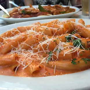 I got the Rigatoni ala vodka &amp; my mom got a veal pasta dish