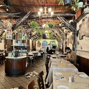 Inside the restaurant