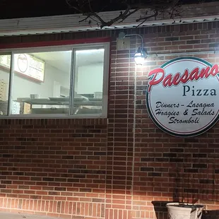 the front of the restaurant