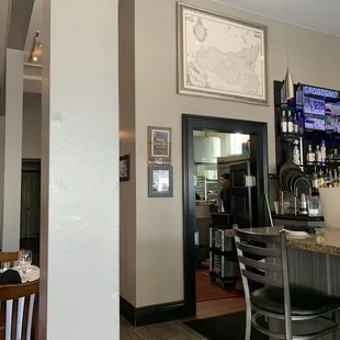Full bar at the front