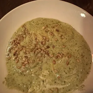 Ravioli of Funghi al Pesto