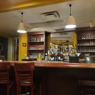 The bar in the back dining room