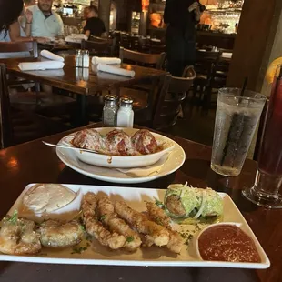 The Sampler for Two and Oven Baked Meatballs, plus sangria.