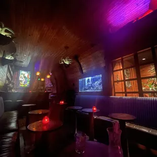 Empty just before closing time.