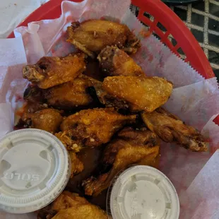 Mild wings, but why is there garlic on them?
