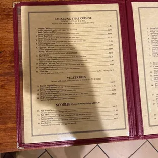 Menu page 1 September 21