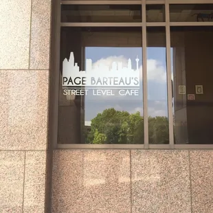 Street level access.